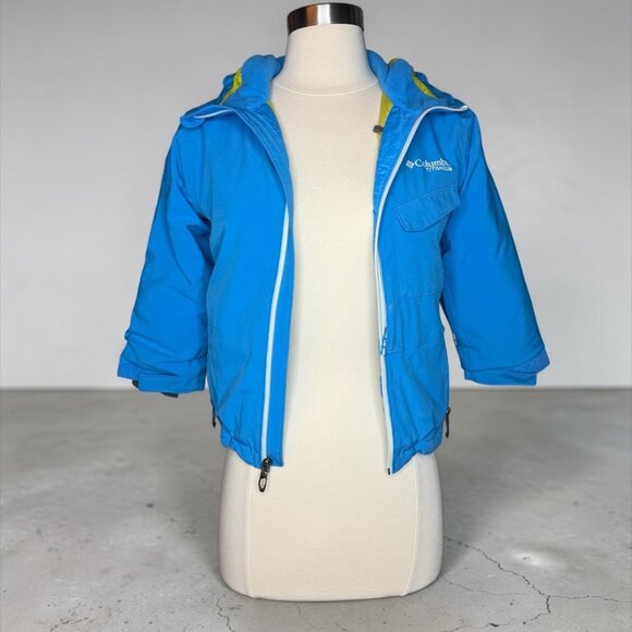 Columbia Titanium Blue Hooded Jacket – Youth